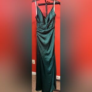 NWT Galina Signature V Neck Faux Wrap Prom/Evening Gown Size 2